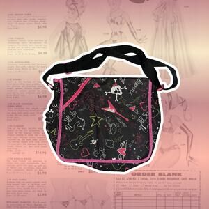 Y2K Messenger Printed Bag